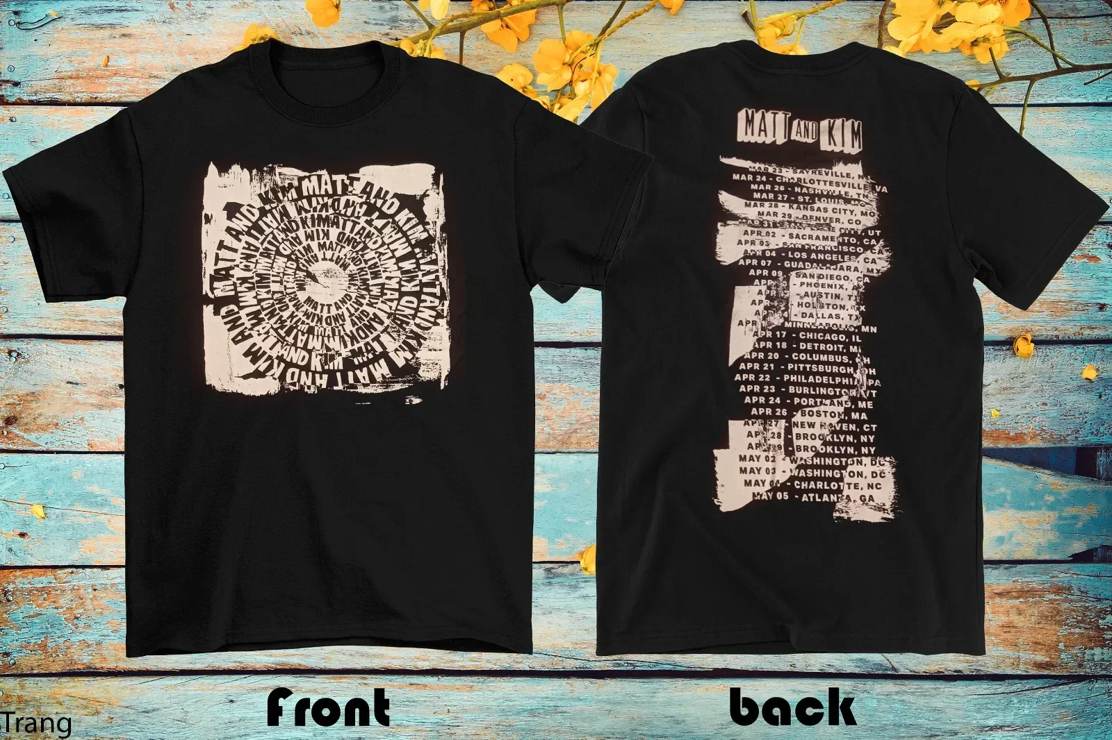 2 Sides Matt And Kim Tour Dates Shirt Black Unisex S-2345XL 1V0400