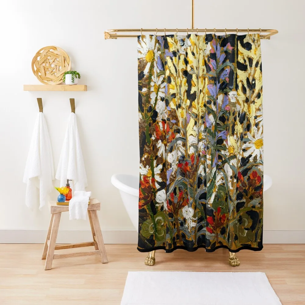 Tom Thomson - Wildflowers - 1915 Shower Curtain For Bathroom Bathroom Deco Shower Waterproof Curtain