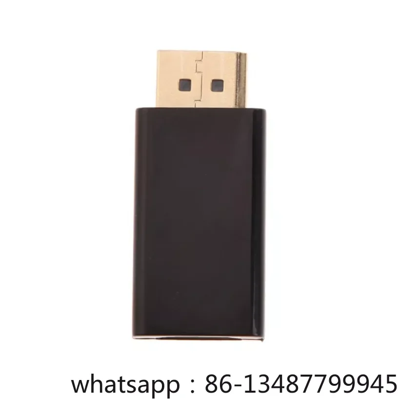 محول مطلي بالنيكل الذهبي للفيديو ، محول فائق الدقة 4K ، منفذ عرض قياسي ، ذكور DP إلى HDMI أنثى ،