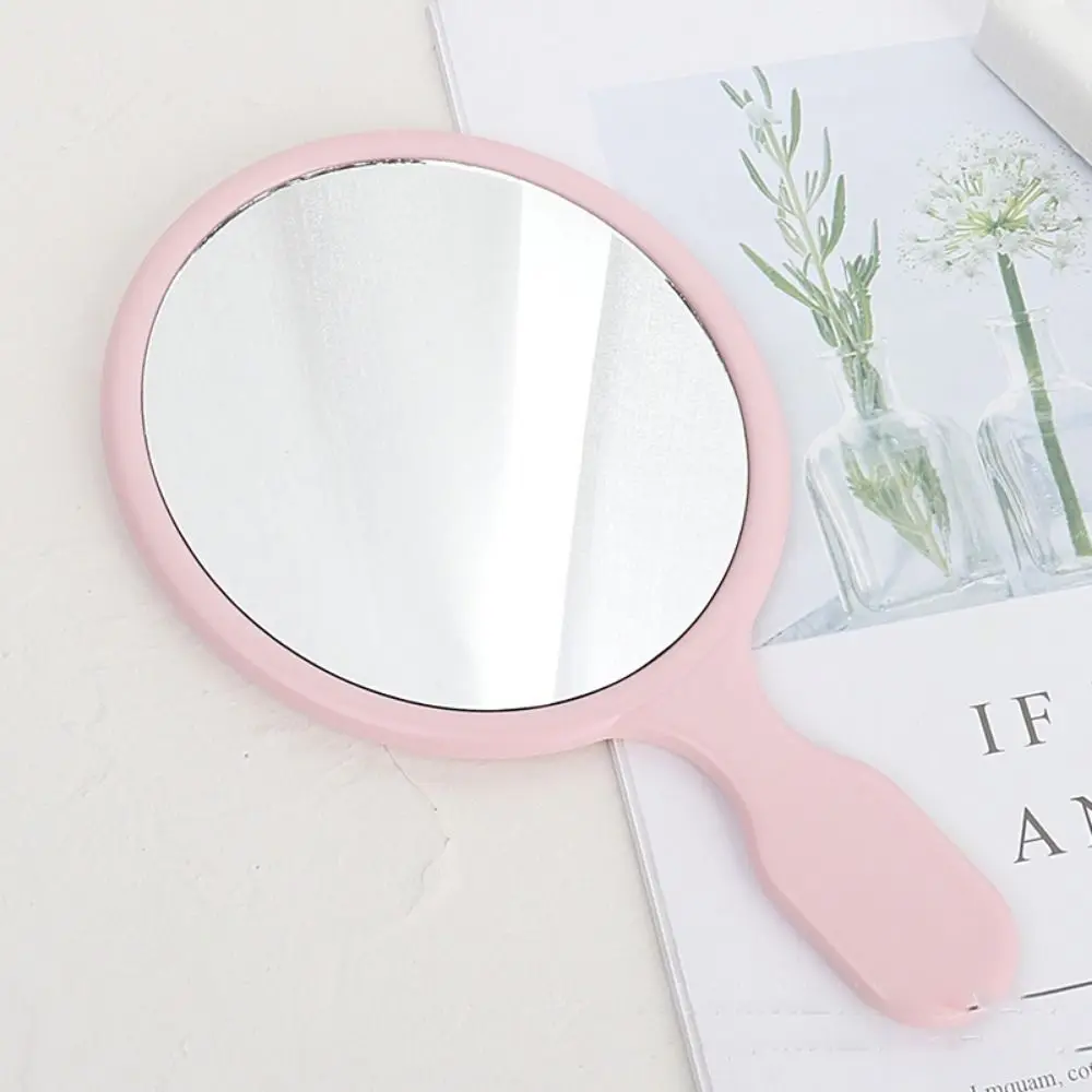 Portable Cute Oval-shaped Makeup Mirror High definition Exquisite European Handheld Mirror Small Beauty Mirror Woman