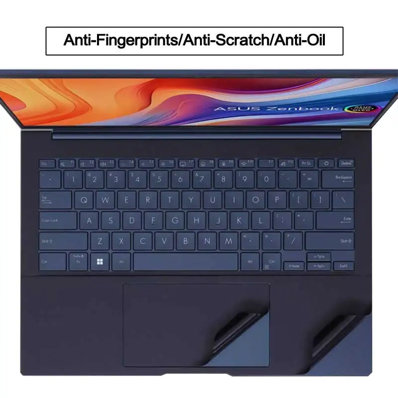 Pre-Cut Touch pad Cover Laptop Skin Decal for 2024 2023 Zenbook Pro 14 Duo OLED 14X UM3406 UX3405 UX3404 UX5406 UX6404 Sticker
