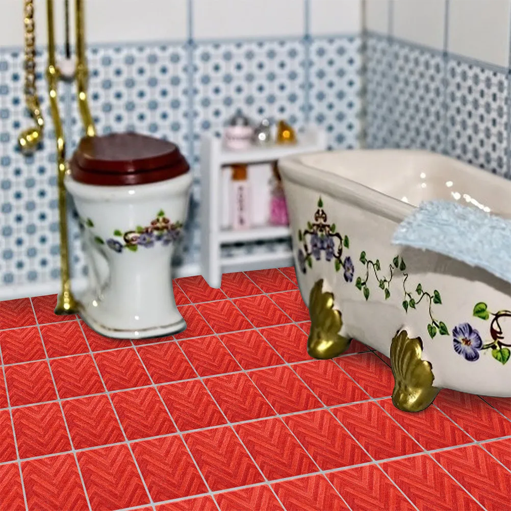 

27 шт. миниатюрных деревянных напольных досок с легкой гладкой поверхностью для декора мини-домиков, строительный материал для кукольных домиков