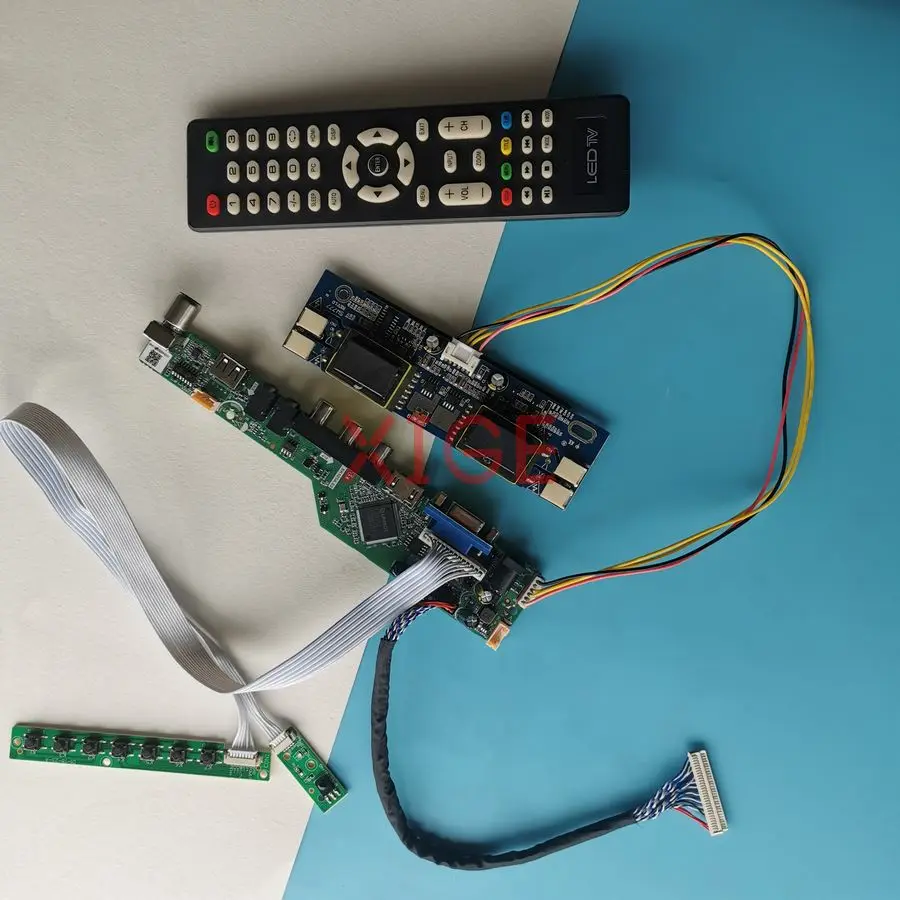 

Screen Drive Controller Board Fit M236MWF1 HT236F01 M236H1 M240HW01 1920x1080 USB+AV+VGA+HDMI 1920*1080 4CCFL 30Pin LVDS Kit DIY