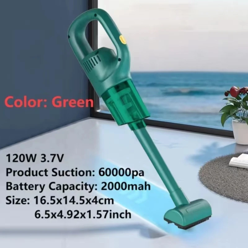 60000PA Wireless Home Car Vacuum Cleaner Cordless Handheld Chargeable Auto Vacuum for Pet‘’s Hair Mini Vacuum Cleaner