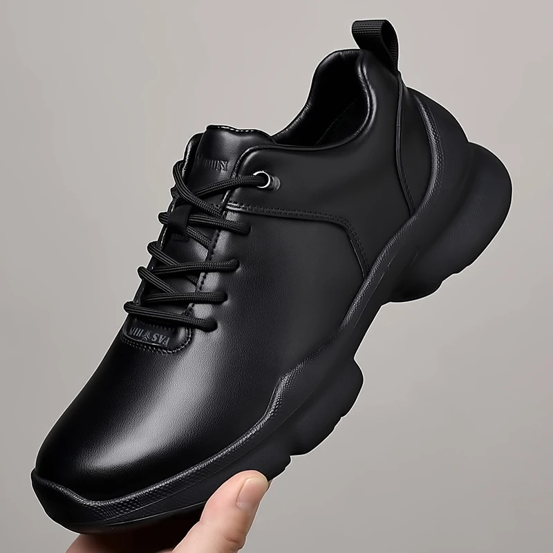 

Men's casual sports shoes Comfortable and casual minimalist style Outdoor street and tourist walking daily Youth Black shoes