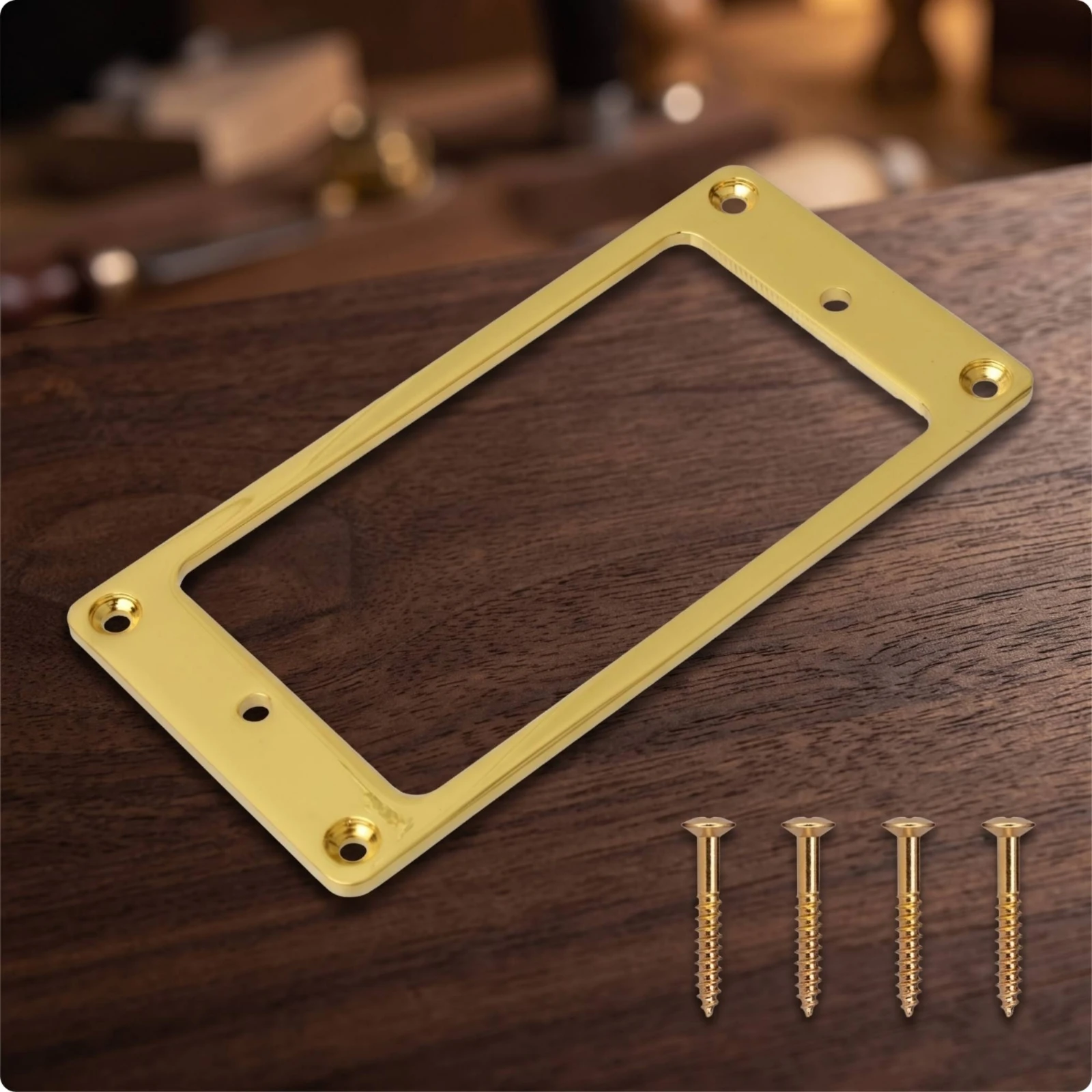 Pickup Frame Replacement Pickup Frame with Screws Guitar Accessory Nickel Hardware Black for Guitarists, Diy Upgrade - view 4
