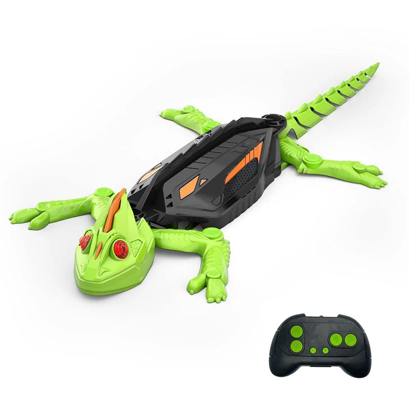 Electric Remote Control Wall Climbing Lizard Ornament Realistic Crawling Gecko Christmas Decor Children's Birthday New Year Gift