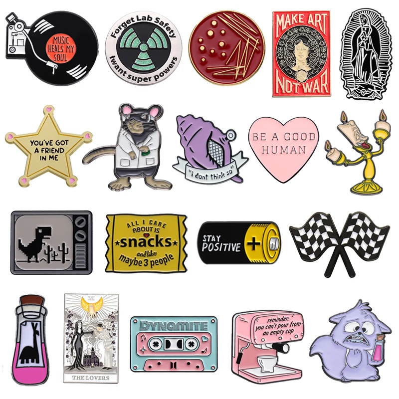 Não todos aqueles que vagam estão perdidos, citações engraçadas, alfinetes esmaltados, broche de desenho animado, lapela, roupas, crachá, joias da moda, presentes para amigos