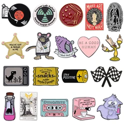 Not All Those Who Wander Are Lost Funny Quotes Enamel Pins Cartoon Brooch Lapel Clothes Badge Fashion Jewelry Gifts For Friends