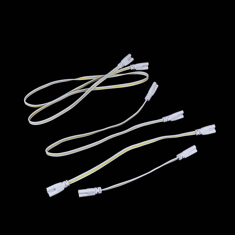 20/30/50/100CM LED Tube Lamp Connected Cable T4 T5 T8 LED Light Double-end Connector Wire 3 Pins Connected Cable 2.5A 0-250V