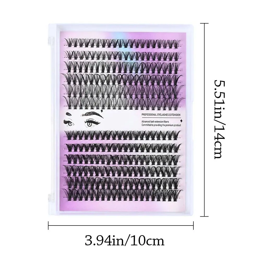 Natural Look False Eyelashes Bond and Seal Wispy Style 3D Faux Mink Lash Cluster Design Eye Makeup Tools Makeup Enhancement view 6