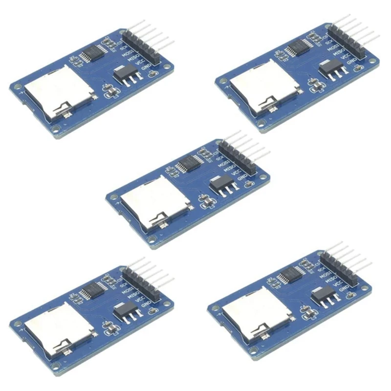 2 piezas para Módulo de tarjeta Microsd, lector de tarjetas TF/escritor, interfaz SPI con Chip de conversión de nivel