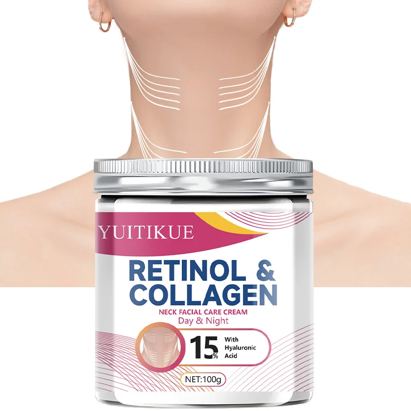 YUITIKUE 100g Neck Face Firming Cream - Retinol Collagen Hyaluronic Acid Day Night Treatment
