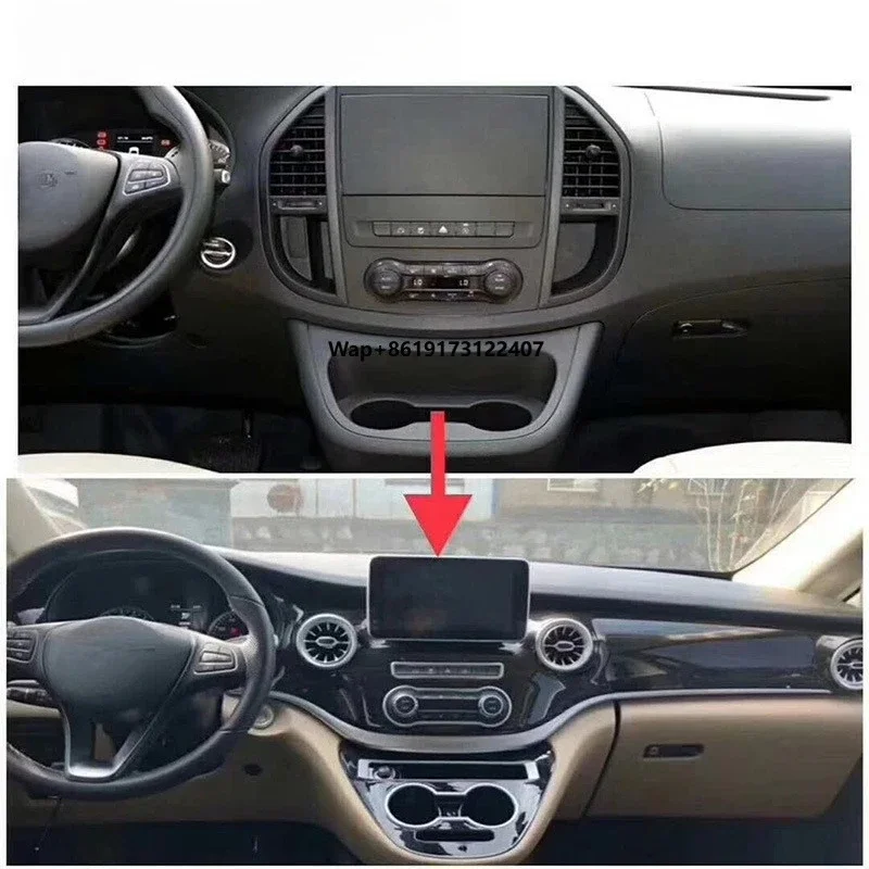 Acessórios para Painel Central do Carro Vito, Upgrade do Painel Interior Modificado para Carros V-class