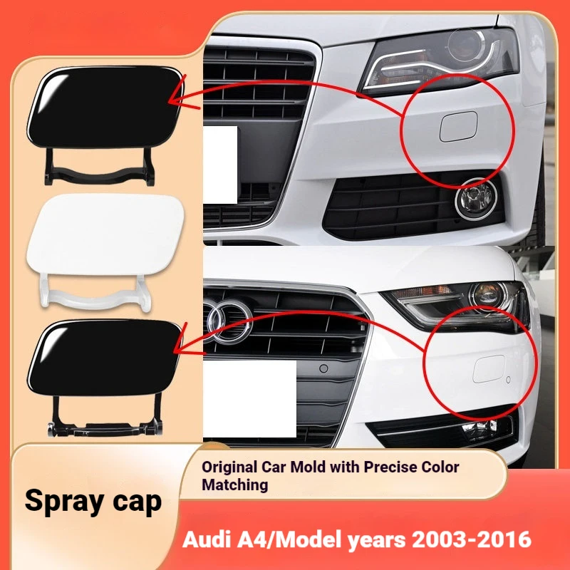 Applicable to 03-16 Audi A4L headlight wash cover a4 bumper headlight water spray cover front bar trim cover