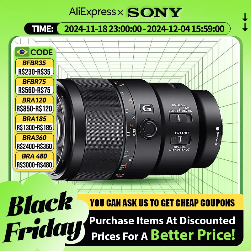 Sony FE 90 мм F2.8 макро G OSS SEL90M28G Полнокадровый фиксированный фокус Макро микро одиночный объектив для A7 Ⅳ III A6400 A6000 6600 Sony 90F2.8