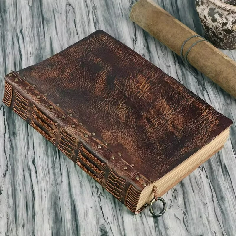 

Be suitable for sketchbook retro leather a4 thick book business notebook cowhide book handmade custom gift notepad customizable
