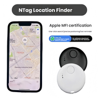 Mini Wireless Bluetooth Smart GPS Tracker Key Finder Anti Lost Device for Pets Car Luggage Works with Apple Find My (iOS Only)