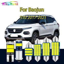 7Pcs Canbus Car Interior LED Light Dome Reading Trunk Bulb Kit For Baojun 510 2017 2018 2019 2020 2021 Number Plate Lamp
