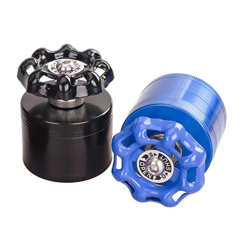 

50mm Faucet Shaped Herb G Four Layer Metal Manual Rotary Grinder Mens Gift Holiday Gift Grinder Weed