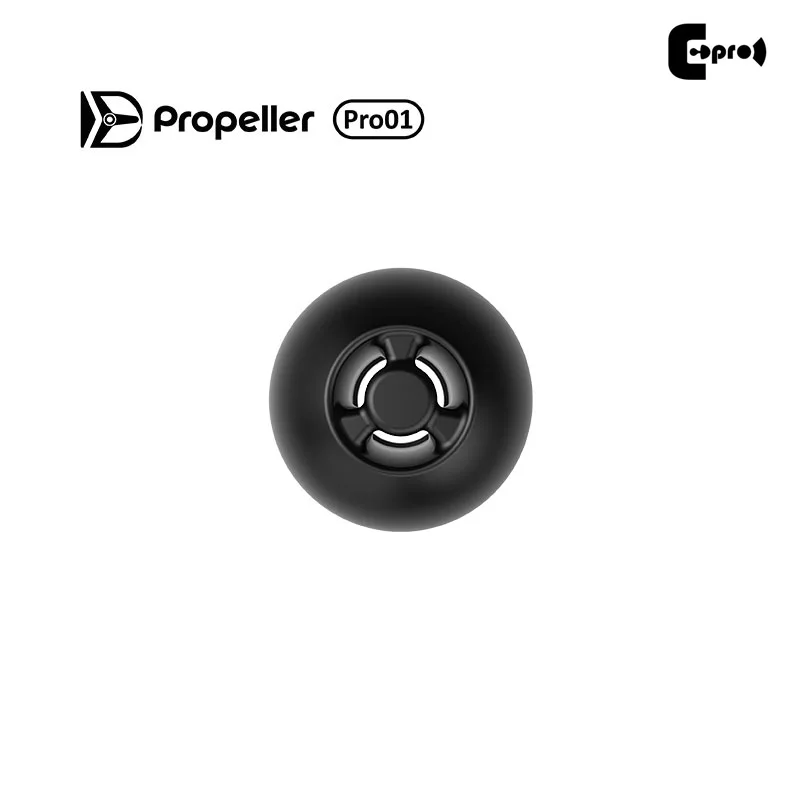 EPro Propeller Pro01 3.7 مم فوهة بديلة من السيليكون IEM مع قابس المرحلة والمخروط لسماعات الأذن مقاس 3.9-5 مم (3 أزواج)
