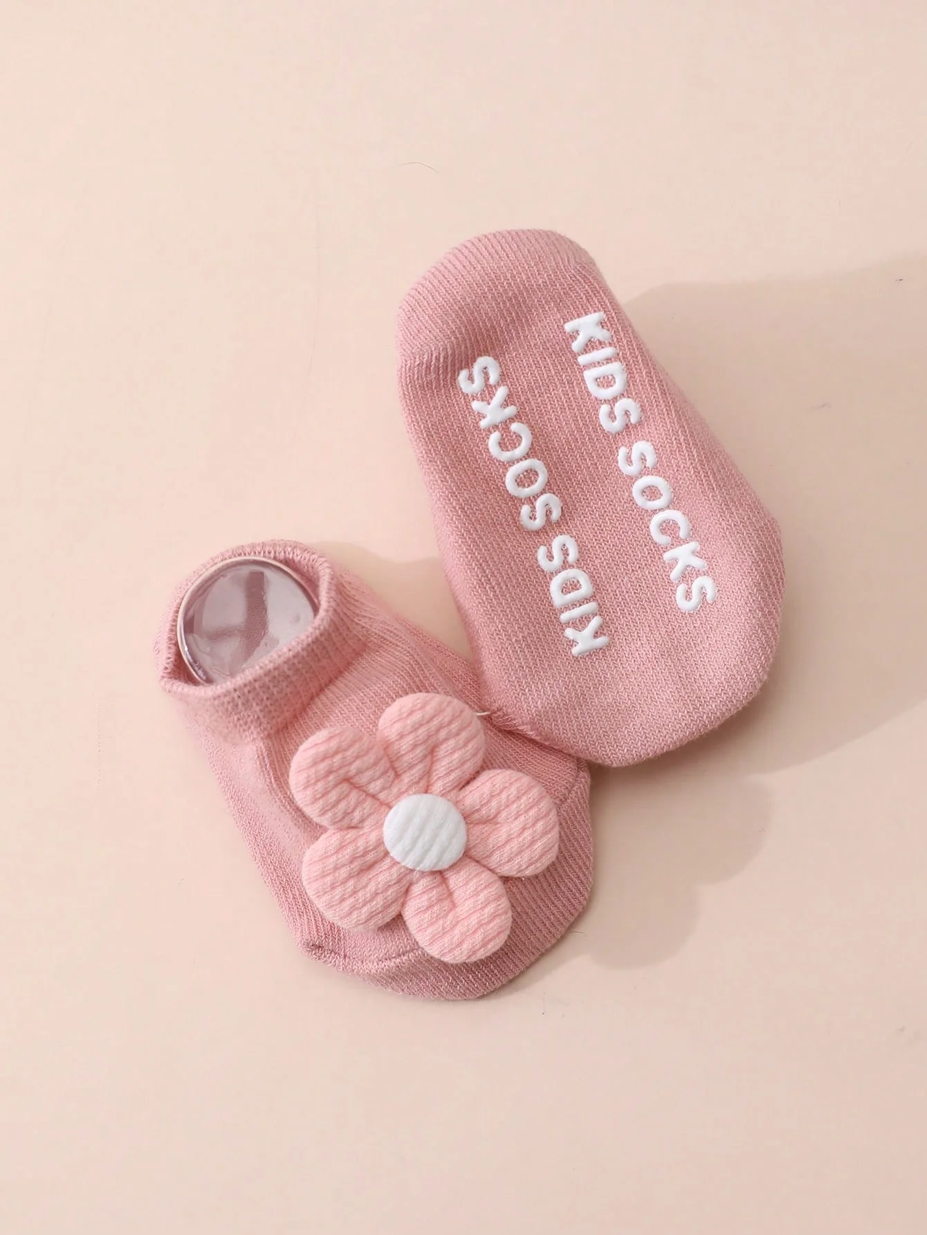 4 Paar süße, mit Blumen verzierte kurze Socken für Babys, einfarbig, rutschfeste Bootsocken, vielseitig einsetzbar für vier Jahreszeiten – Detail 7