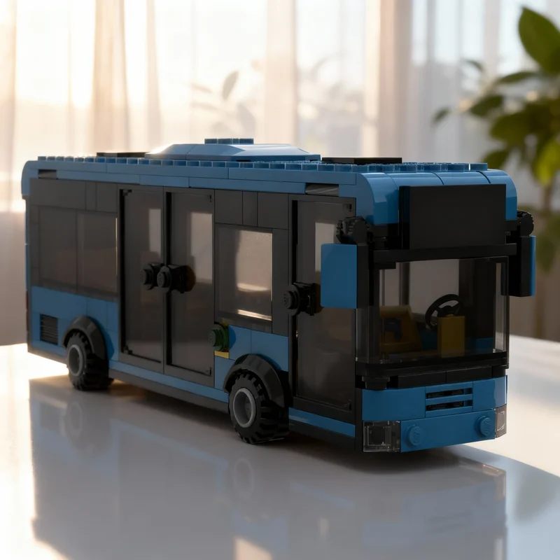 

209pcs MOC Bus Longer Version City Trains Model Building Blocks Construction Christmas Gifts Idea Brick Toys Education Kids