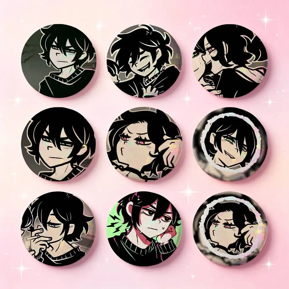 T-The Coffin Of Andy And Leyleys Badges 25 32 44 58 75 Mm Round Cosplay Pin Bag Decor Fans Collect Friends Gifts Brooch Souvenir