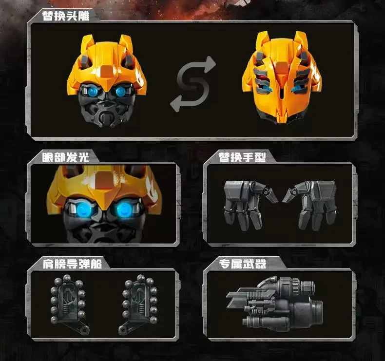 BLOKEES Transformers Shockwave Soundwave Ironhide Optimus Prime Action Anime Figure Assembly Building blocks Model Toys Gifts