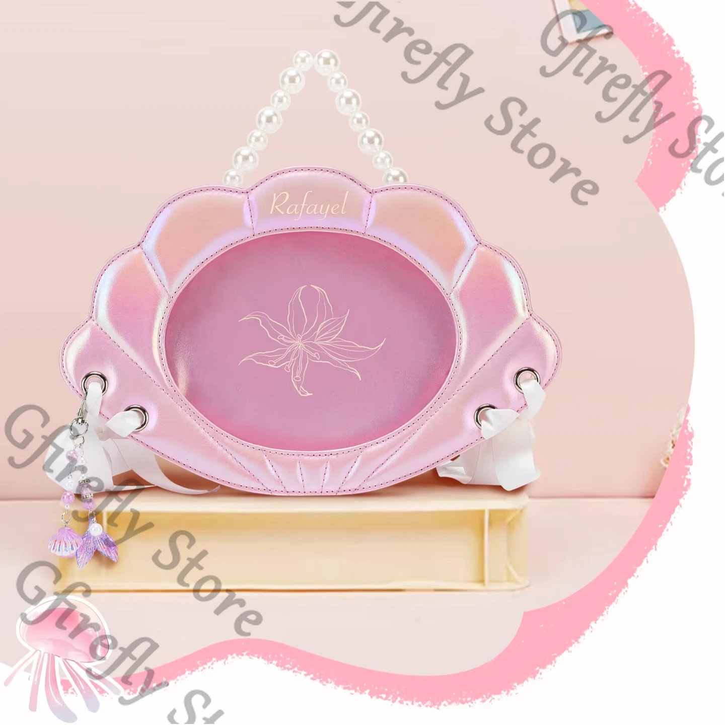 

Оригинальные сумки-мессенджеры Love and Deepspace Rafayel, маленькая портативная сумка-ракушка для девочек, сумка Ita, новинка 2025 Fangoods, подарок для косплея