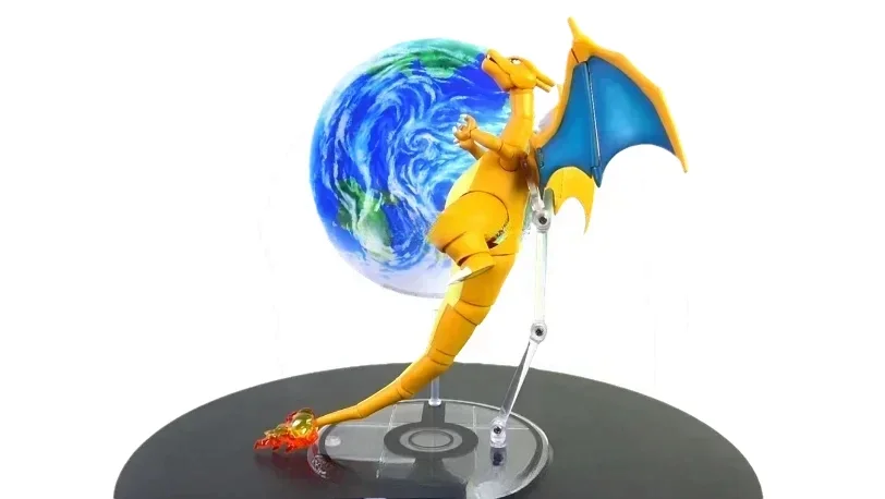 Bandai-Figurines d'action Pokémon, S.H.Figuarts, SHF, Charizard, Anime Figure, Jouets pour enfants, Modèle à collectionner, Ornements, Original