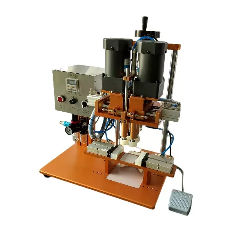 

Desktop Semi Automatic Cosmetic Plastic Small Bottle Screw Cap Capping Machine