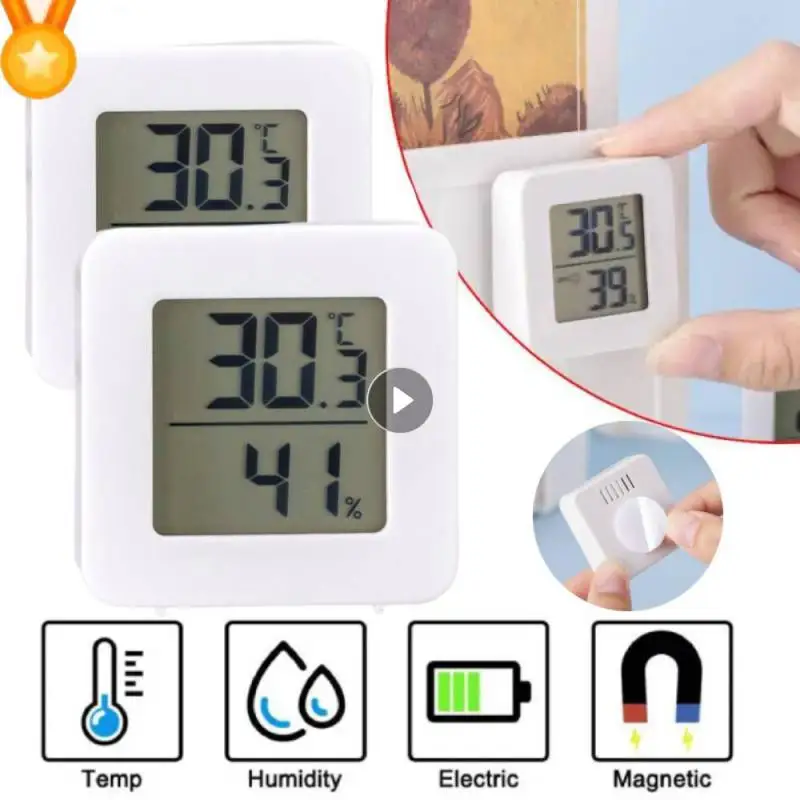 Termómetro Digital electrónico para interiores, higrómetro con pantalla LCD, Sensor de temperatura, para el hogar, nuevo