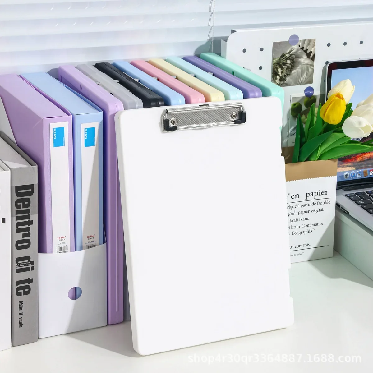 Multi-functional Student File Folder Portable Storage Pad Board Multiple Colors Available For Written Paper Storage