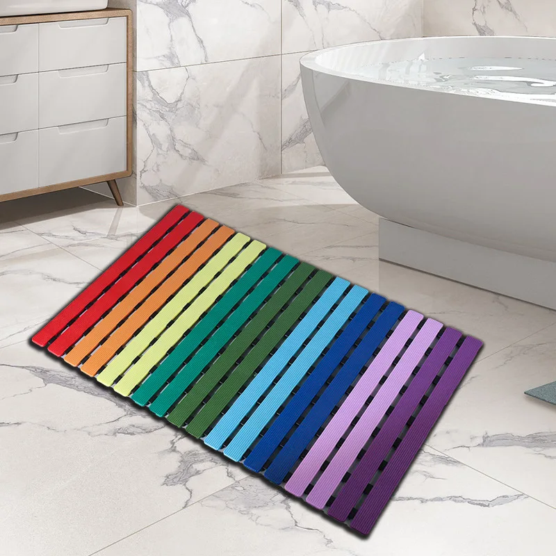 

Bathroom Non-Slip Mat with Suction Floor Mat Household Kitchen Bathroom Children's Floor Mat TPE Bedroom Door Carpet Bath Mat