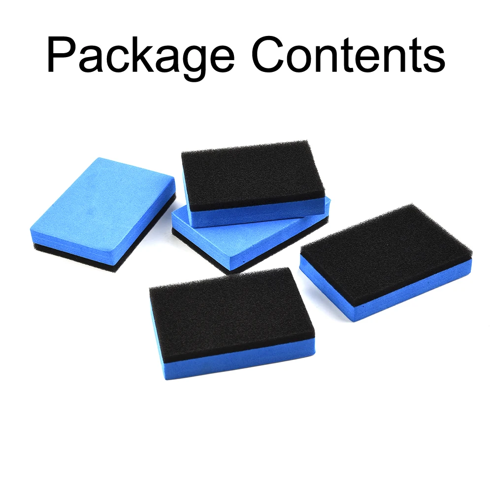 Комплект автомобильных губок для покрытия автомобиля, губка из ЭВА для покрытия автомобиля, вощение 7,5*5*1,5 см, аппликатор, синий + черный, замена полировки