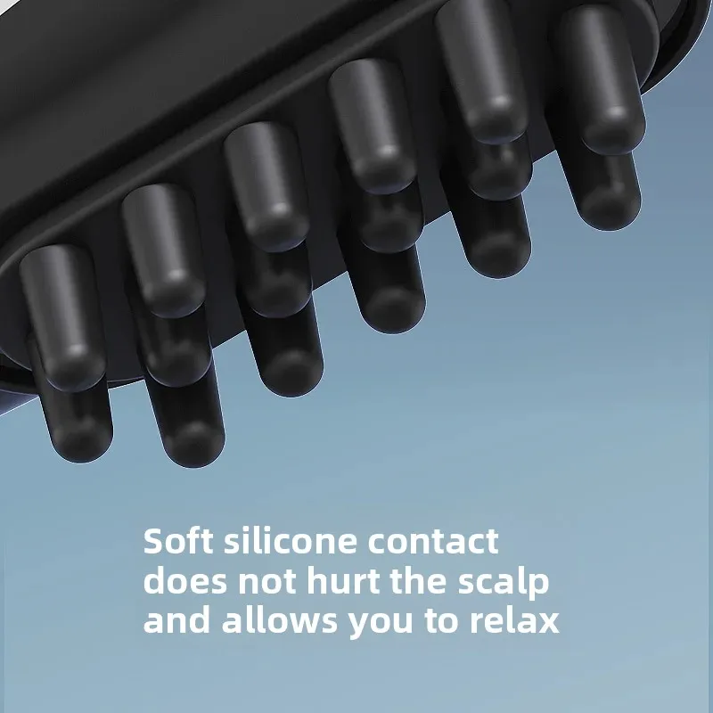 Electric Fascia Comb Head Massager for Scalp Relaxation and Headache Relief Multifunctional Massage Tool