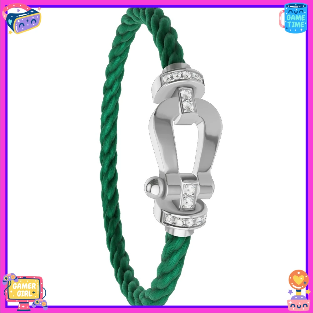 

VZZS 2026 Новинка: Браслет из серебра 925 пробы с зелеными, желтыми и синими цирконами, нейлоновый, гладкий, для женщин, на каждый день, для вечеринок, подарки, роскошные украшения для пар