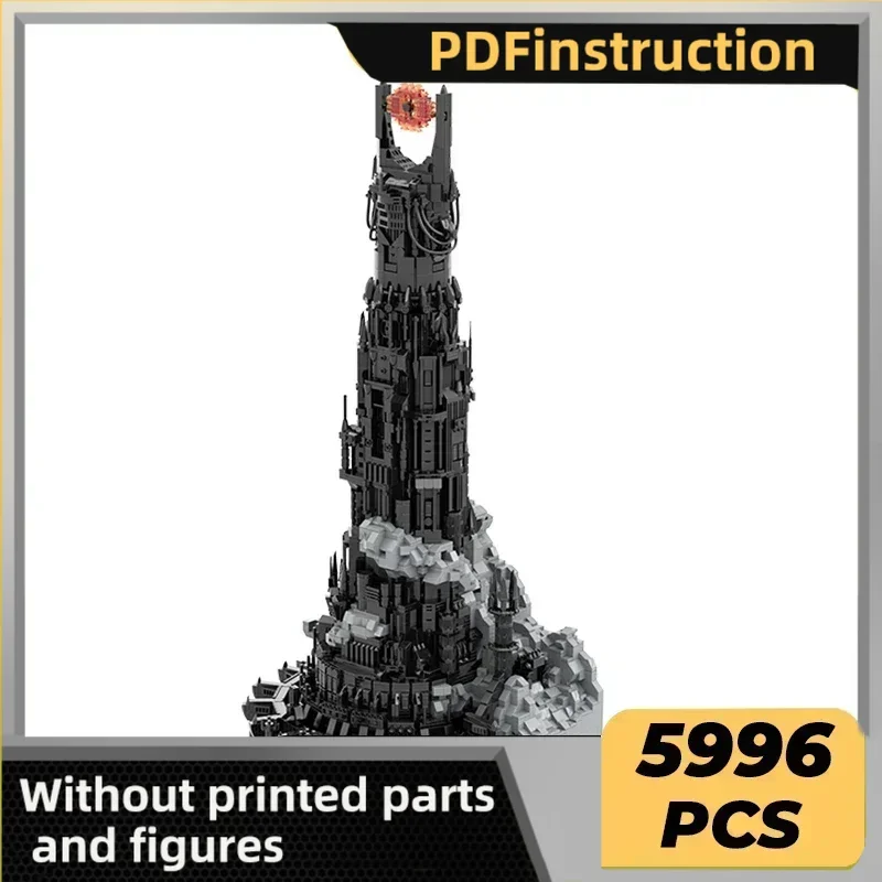 

Rings Movie Model Moc Building Bricks Black Emperor Tower Technology Modular Blocks Gifts Christmas Toys DIY Sets Assembly