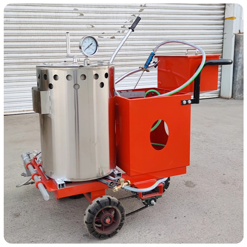 Hot Melt Line Marking Machine for Road And Parking Surface Uniform Heating Vehicle Mounted Customizable