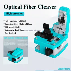 Fiber Cleaver With Waste Box Cutter high precision Fiber Optic Cleaver Cutting Knife Optical Fiber Fusion Splicer