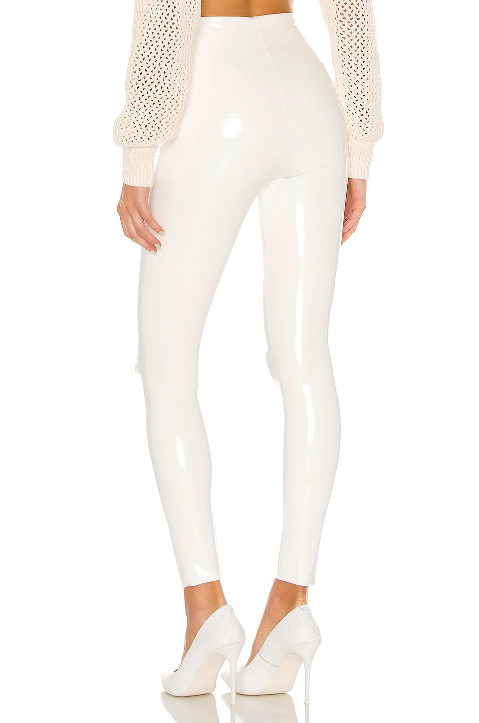 Women Shiny Faux Leather Slim Pencil Pants Solid Color Gloosy Sexy PU Pant 2026 New