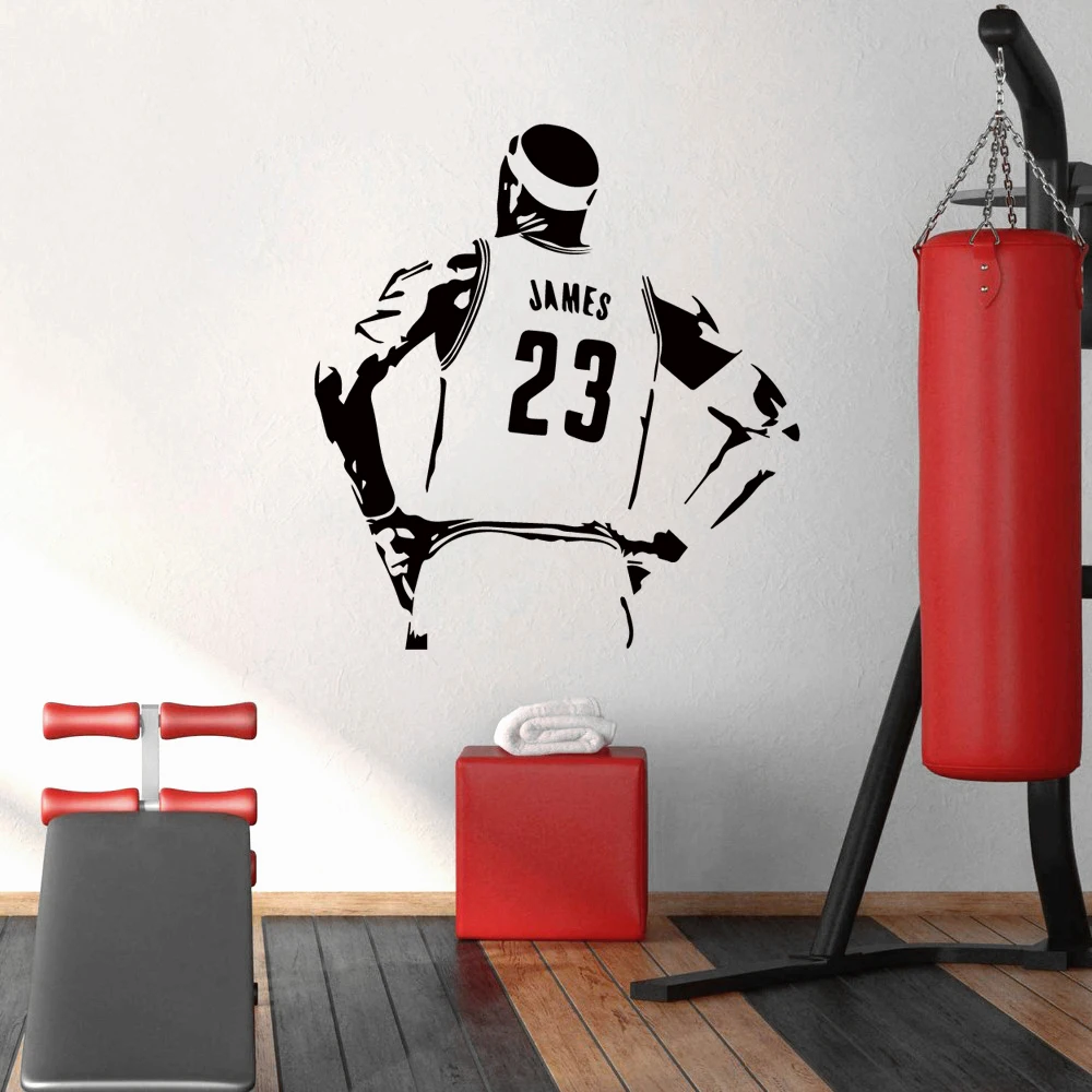 1pc Diy Basketball Player 3sizes  Home Decor Wall Stickers  Wall Decal Home Decor view 3