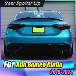 For Alfa Romeo Giulia 2016-2023 Car Trunk Spoiler Rear Spoiler Roof Splitter Tail Wing Body Kit Gloss Black Trim Gloss Black