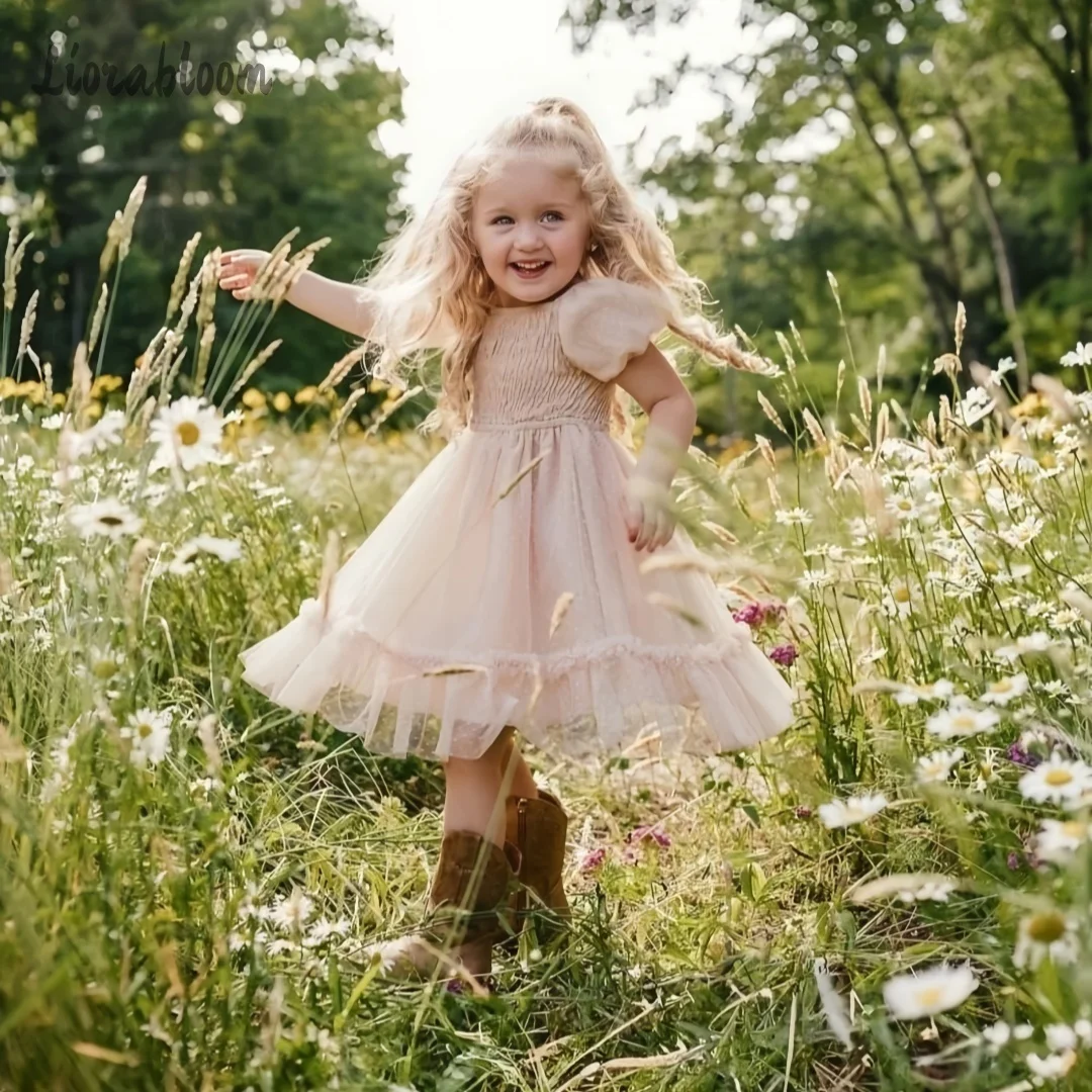 

Customized Flower Girl Dress Formal Evening Wear Energetic Girl's Dress Wedding Party Attire свадебное платье