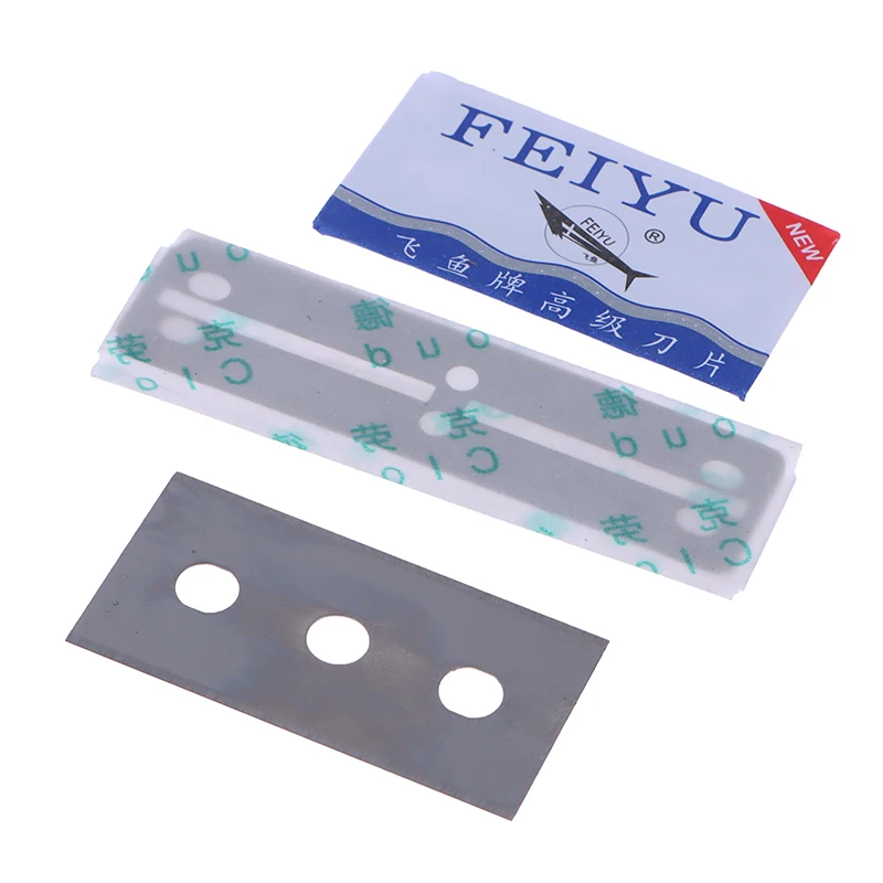 Аквариумный скребок для удаления водорослей, металлические сменные лезвия, удаление водорослей, аквариум, водные растения, инструменты для чистки травы