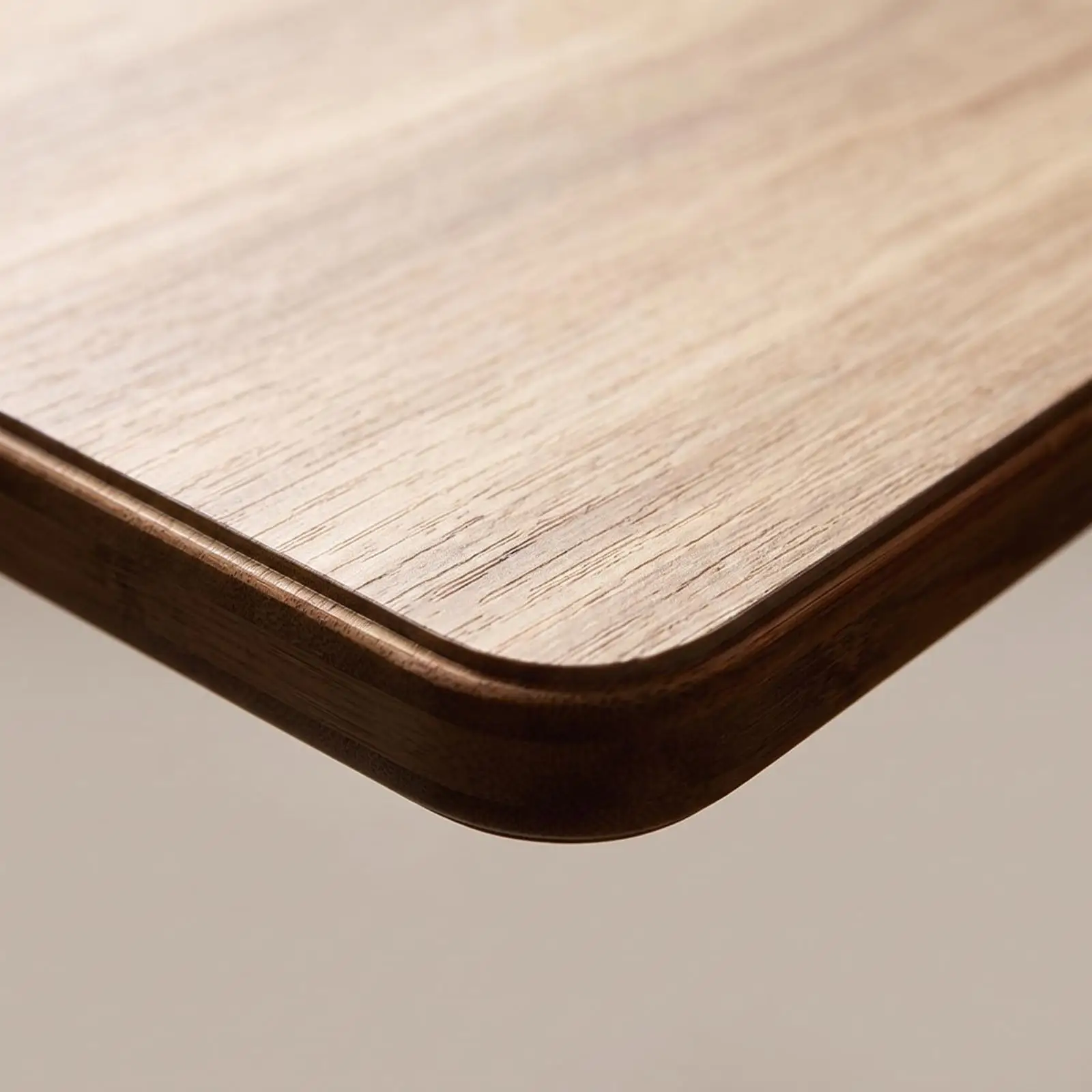 Fire Resistant Solid Wood Desk Board for RV Camping with Drink Slot and Smooth Edge