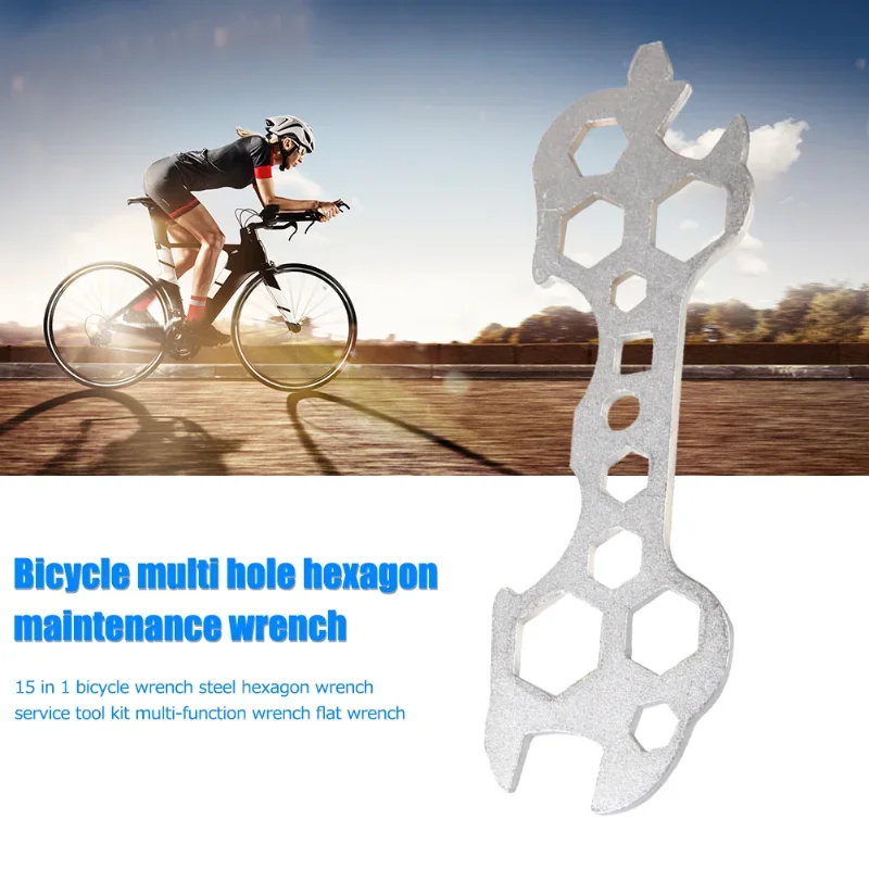 Bike Flat Spanner Multifunction Bicycle Hexagon Hole Portable Repair Tools Mountain Bike Accesories Install Repair Tool Kit