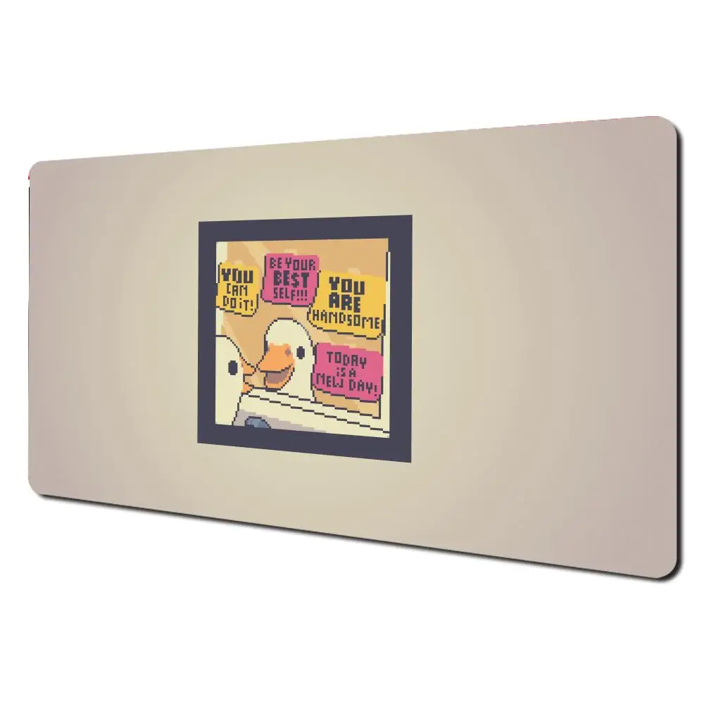 

Pixel drawing cute duck Mouse Desk Accessory Aesthetic Pad Large Gaming Non-slip Computer Laptop Tablet Mat Mini PC Pads Playmat