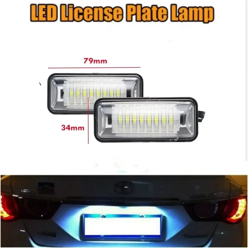 

2pcs12V LED Number Plate Lamp for Subaru Forester BRZ Lmpreza Legacy XV Crosstrek White License Plate Light Assembly Car Goods